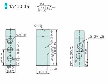 Jelpc 4A410 Pnömatik Yön Kontrol Valfi 5/2 Tek Hava Kontrol