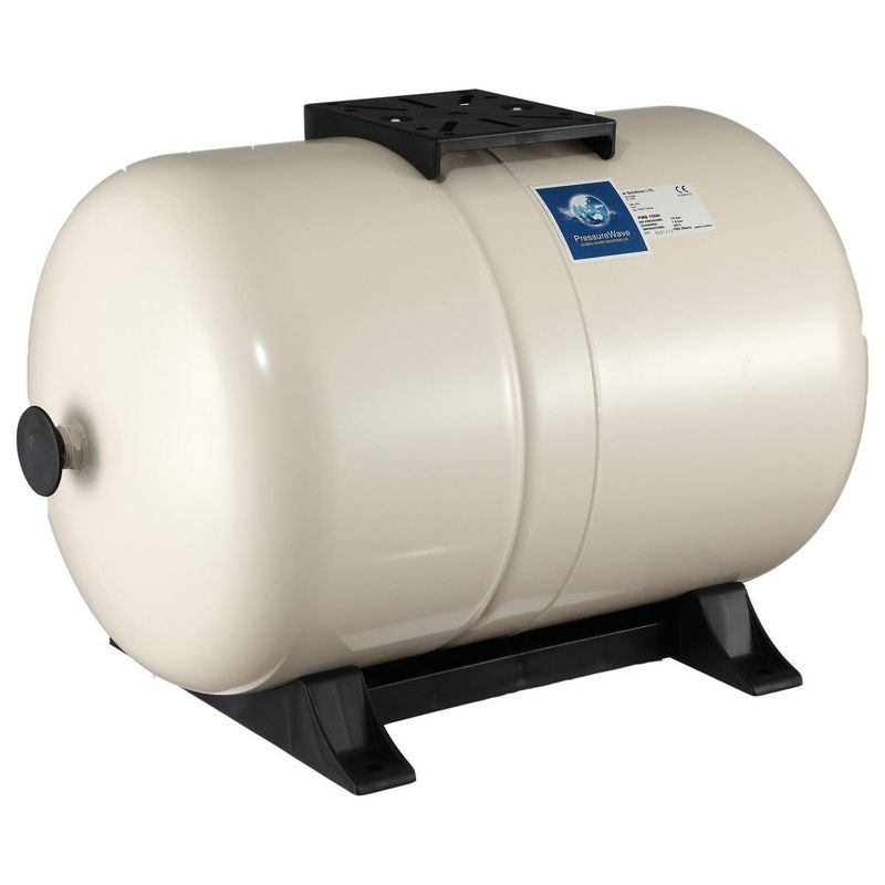 Global 100 Litre Yatay Ayaklı Patlamaz Genleşme Tankı 10 Bar 90 C1'' Bağlantı