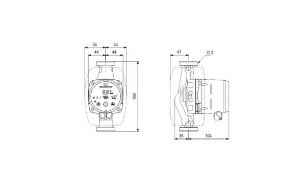 Grundfos ALPHA2 32-80(180 mm) 40-60.000 Kazan İçin Frekans Konvertörlü Sirkülasyon Pompası 8mss 4m³/h