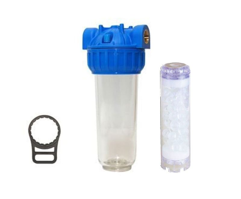 Aquafer 10 inç Siliphos Tüp Kireç Önleyici Su Filtresi 1 inc