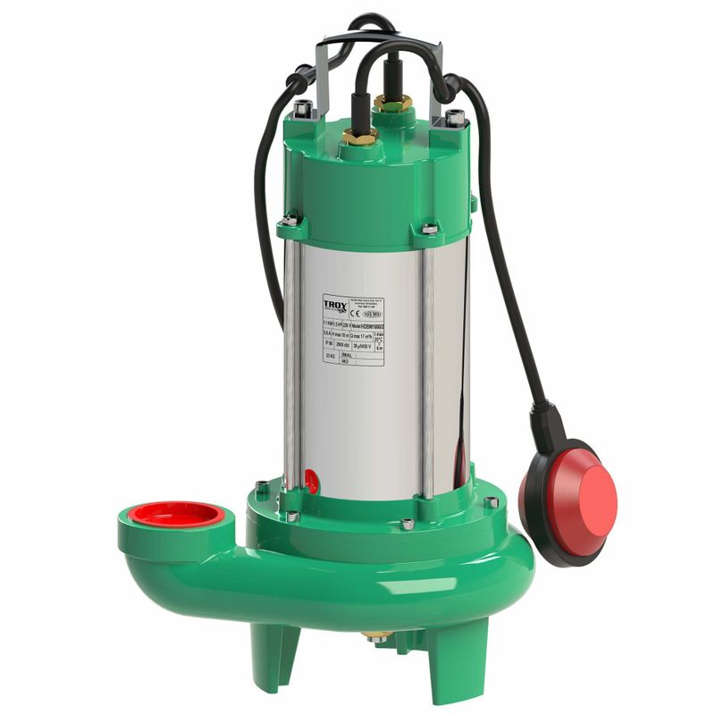 Troy HDBM 2200/2 Bıçaklı Foseptik Dalgıç Pompa Monofaze (220V) 1350 Watt