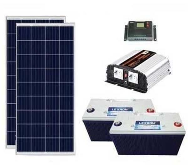 Solar Güneş Enerjili Aydınlatma-Mini Buzdolabı Paketi