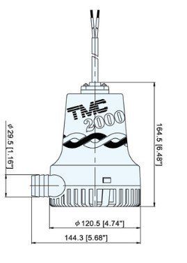 Tmc SR12112 Sintine Pompası 12V 2000 gph