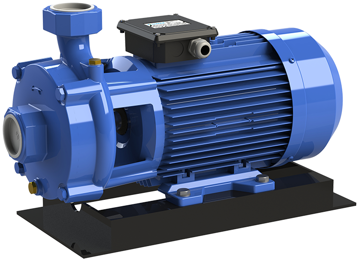 Sumak SMKT 750/2-S Sıcak Su Çift Kademeli Santrifüj Pompa 90°C Trifaze (380V) 7.5HP