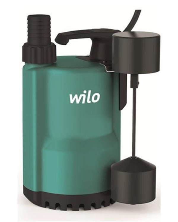 Wilo Drain Compact Gizli Flatörlü Az Kirli Su Drenaj Dalgıç Pompa 5 Mt. Kablolu 8 mss 13 m³/h 220 Volt