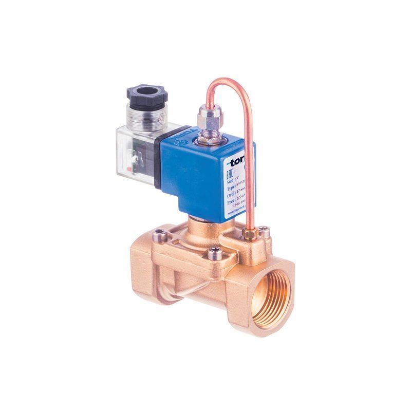 Tork S5014 Kompresör Solenoid Valf Pilot Kumandalı N.Açık Borulu 1'' - 0.5 - 40 Bar - 110 VAC