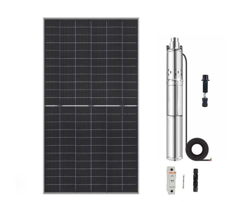 3 inch 48V Fırçasız Dc Dalgıç Pompa Panel Set 750 Watt 140 mss
