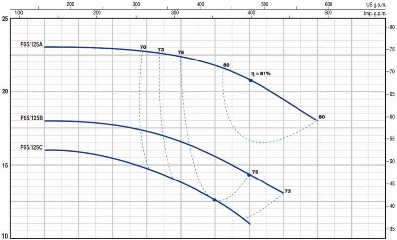 Pedrollo F 65/160A Flanşlı Santrifüj Pompa