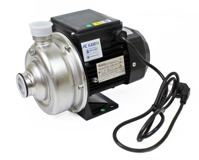Winpo DWK 037 Paslanmaz Gövdeli Kimyasal, Asit Pompası 0.5 Hp 220 Volt AISI-316