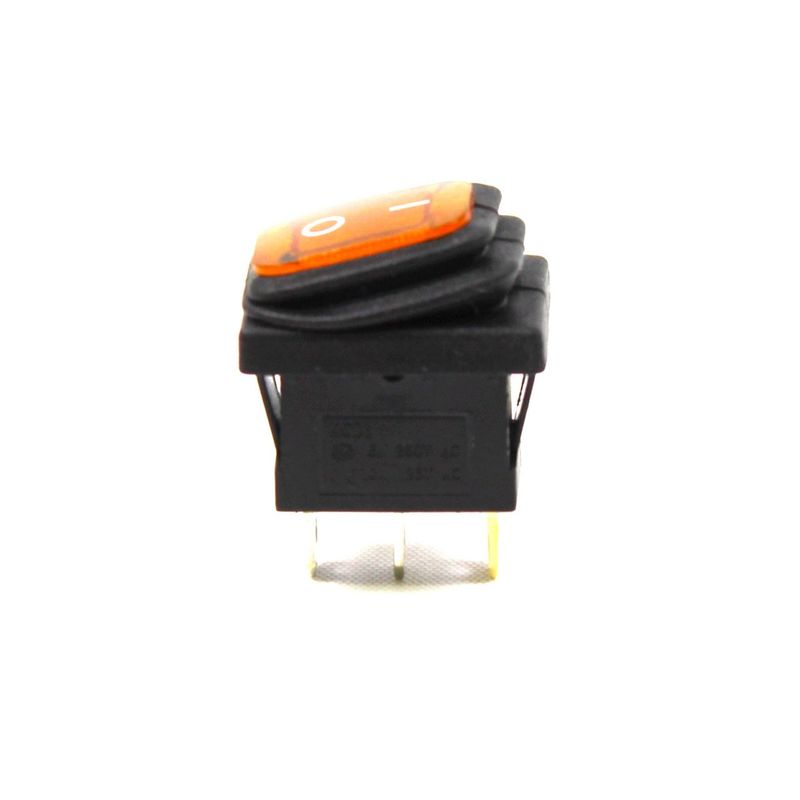Körüklü Işıklı Anahtar Turuncu, ON-OFF3 Pin - Düğme Buton Switch