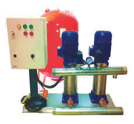 Nortek 2 DMK 1207 Çift Pompalı Paket Hidrofor 2 x 4 HP (300 Litre Tanklı)