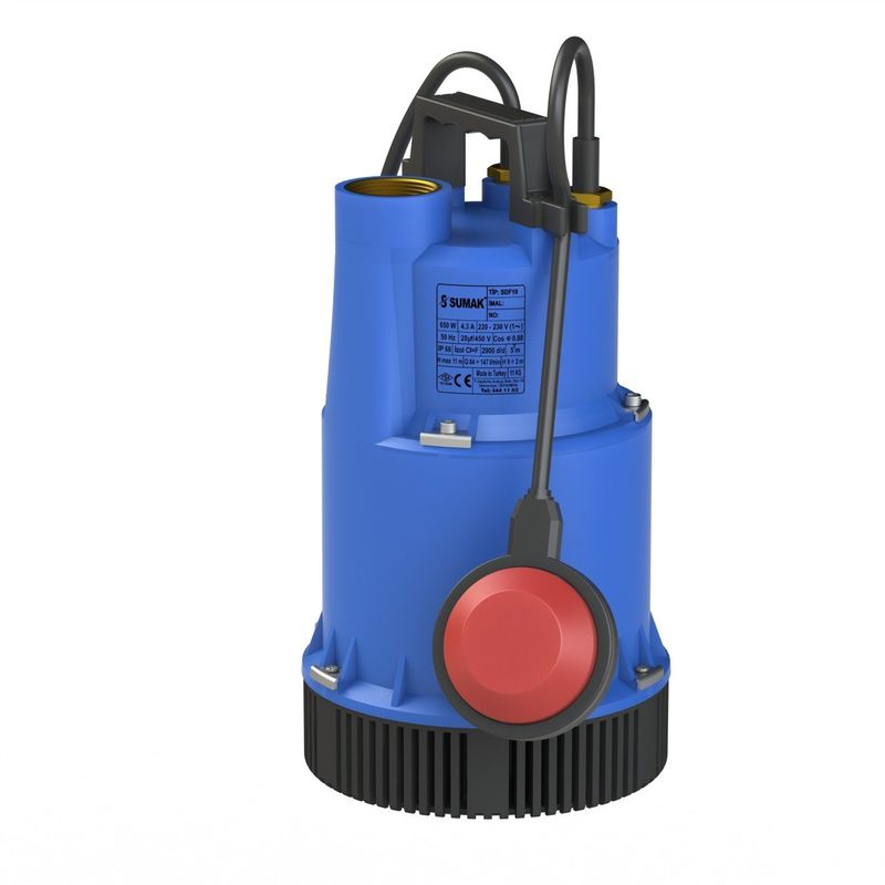 Sumak SDF 13 Drenaj Dalgıç Pompa Monofaze (220V) 1.3 Hp