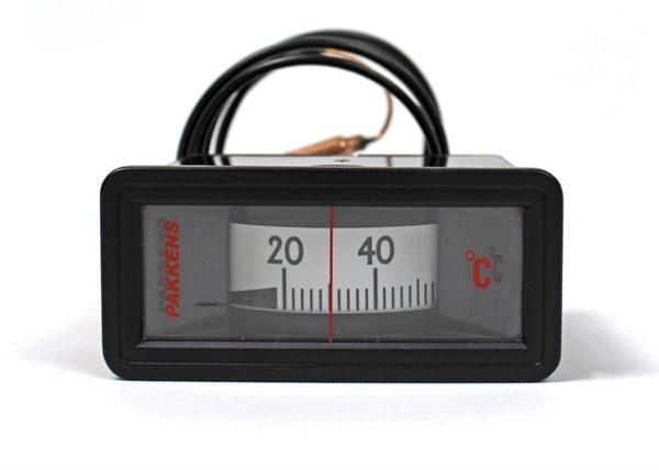 Pakkens 58x25 mm 0/+120 °C Arkadan Bağlantılı Gazlı Termometre 3mt Kapiler Boyu