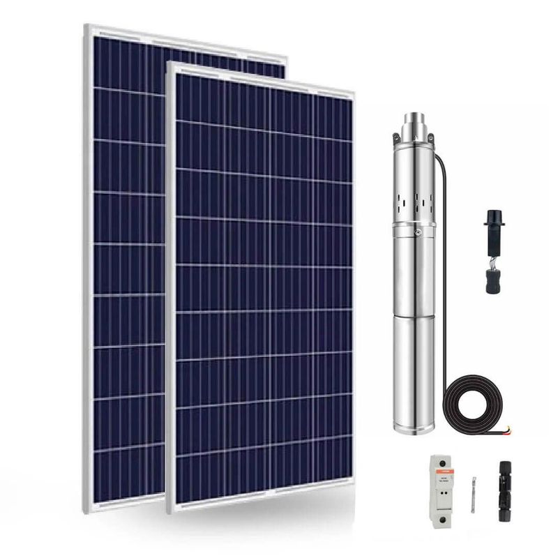 3 inch 24 Volt 370 Watt Fırçasız Dc Dalgıç Pompa Panel Set 65 mss 2 m³/h
