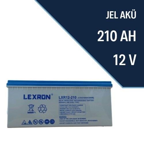 LEXRON 210 AH Jel Akü, Güneş Enerji Aküsü, Solar Jel Akü