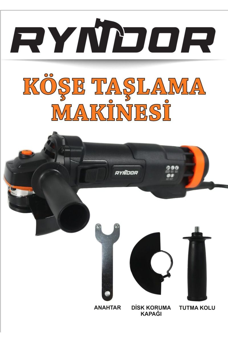 Ryndor Elektrikli Avuç Taşlama Makinesi 900 W, 11000 d/dk