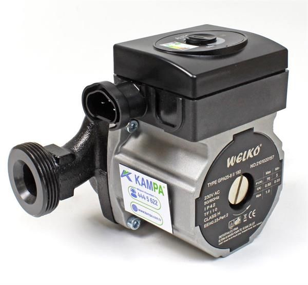 Welko GPA 20-8 II 130 mm Frekans Konvertörlü Sirkülasyon Pompası 8 mss 4,2 m3/h