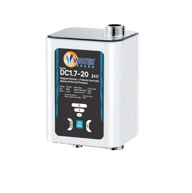 Water Sound SESSİZ Güneş Enerji Basınç Arttırıcı Pompa, 2 Bar 26 Lt/Dk Sıcak Su Hidroforu, Pompamat