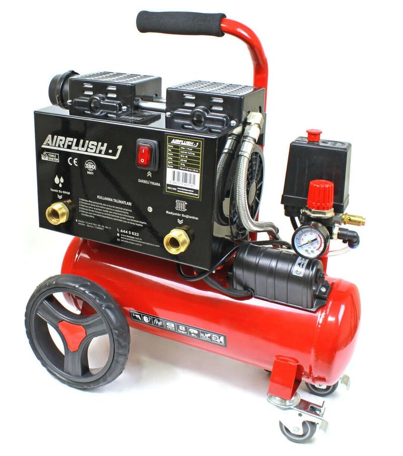 Airflush-1 Kompresörlü Petek Temizleme Makinası - Havalı Darbeli 6 Litre