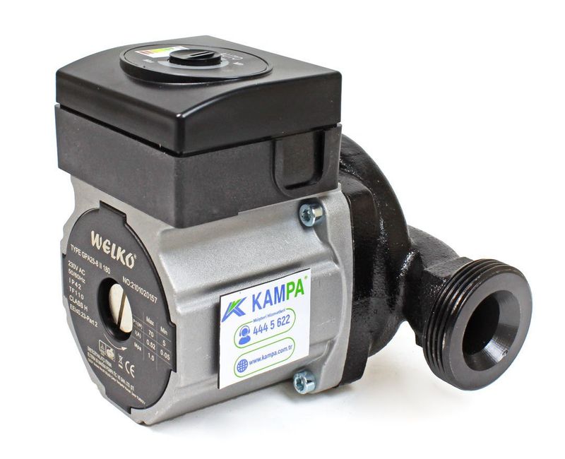 Welko GPA 25-8 180 mm 25-40.000 Kazan İçin Frekans Konvertörlü Sirkülasyon Pompası 8 mss 4,2 m3/h