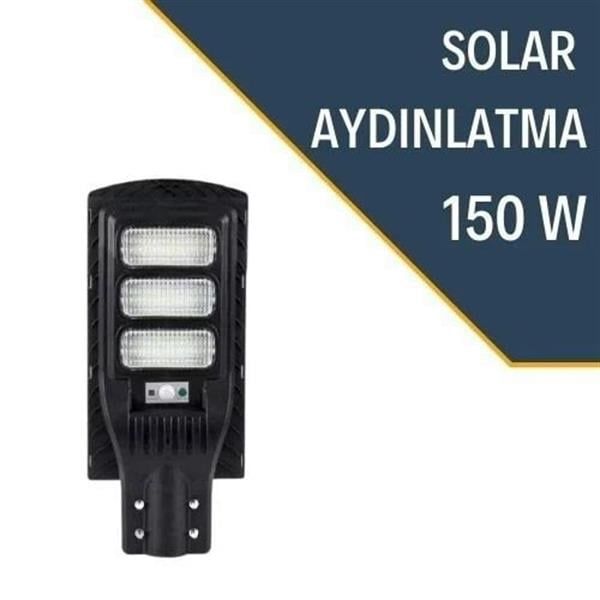 LEXRON 150 Watt Solar Aydınlatma, Güneş Enerjili Lamba, Solar Sokak Lambası