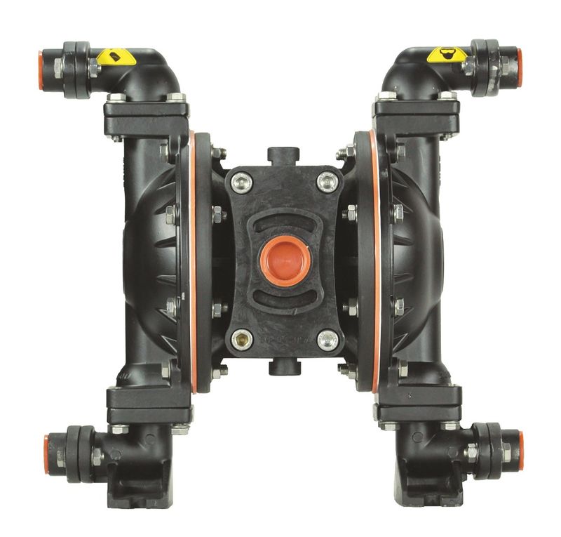 Huge Pump HP05 Çift Giriş Çıkışlı Metal Gövdeli Havalı Diyaframlı Pompa 55 L/dk 3/4"