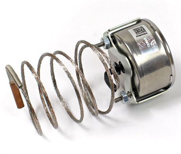 Pakkens Çap 60 0/+250 °C Arkadan Bağlantılı Pano Tip Gazlı Termometre 1mt Paslanmaz Örgülü
