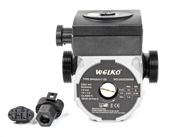 Welko GPA 25-8 II 130 mm Frekans Konvertörlü Sirkülasyon Pompası 8 mss 4,2 m3/h