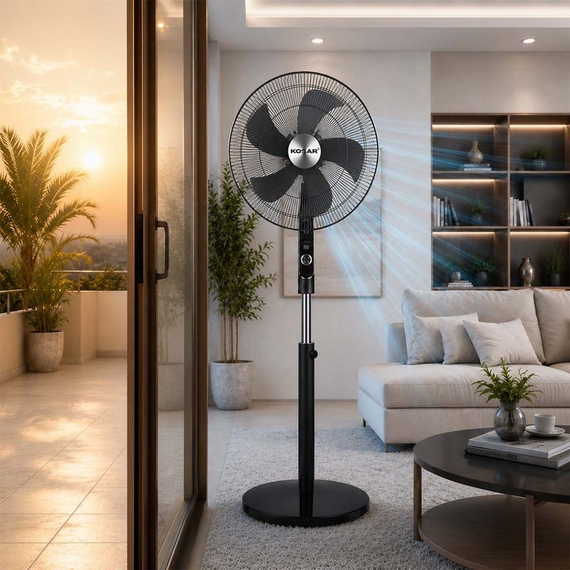 Koşar Silent Air 45K 18'' Sessiz Vantilatör Ayaklı-Uzaktan Kumandalı