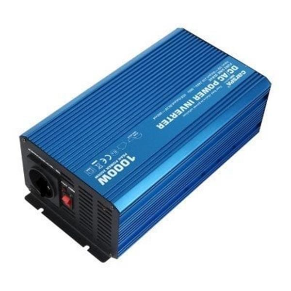 CARSPA Güneş Enerji Sistemi İnverteri, Solar Enerji İnverteri 1000W-12V Tam Sinüs İnverter