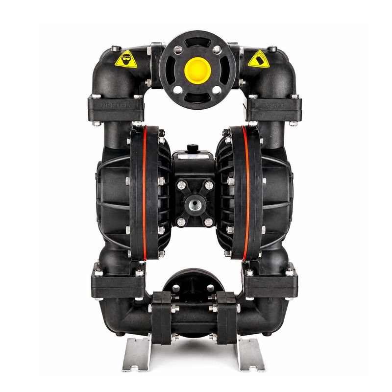 Huge Pump-Günalsan HP15 Plastik Polipropilen Gövdeli Diyaframlı Havalı Pompa 400 Litre/Dakika 7 Bar 1½ inch Neoprene